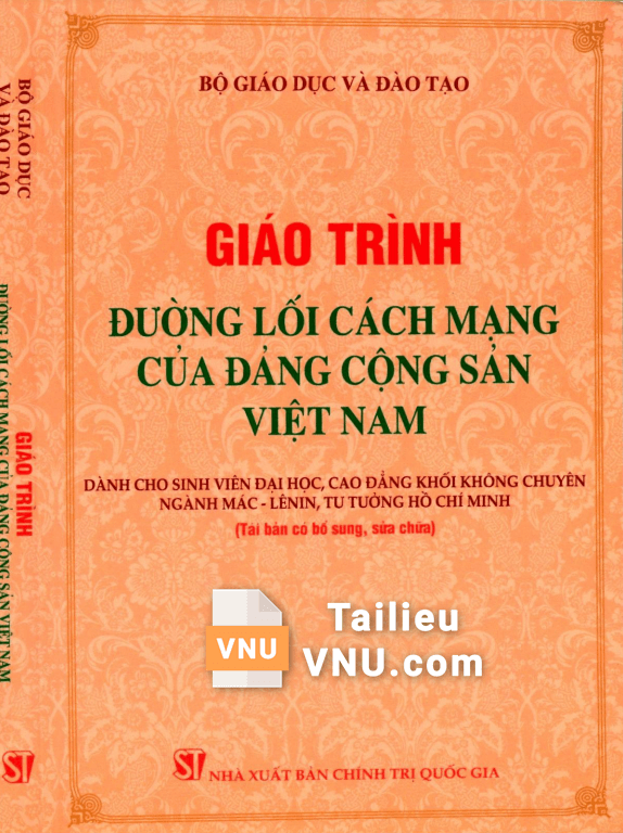 Giáo trình Đường lối cách mạng của Đảng Cộng sản Việt Nam